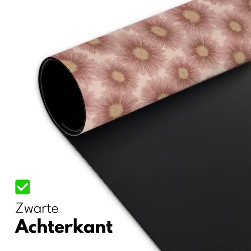 Gerbera - Bloemen - Roze Muismat XXL klein 681 -sfeer2