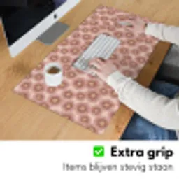 Gerbera - Bloemen - Roze Muismat XXL klein 681 -sfeer3