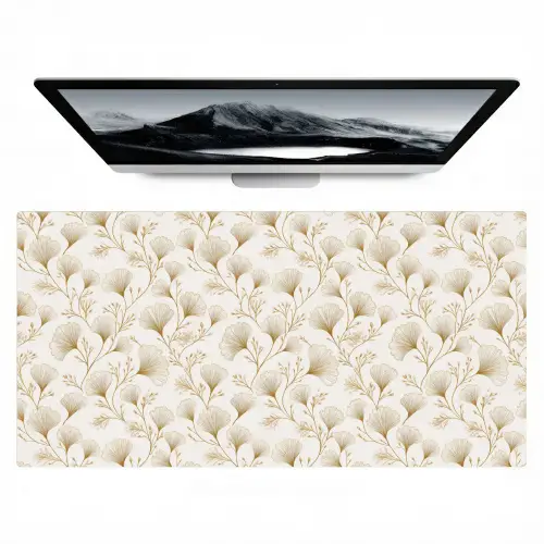 Ginkgo - Takken - Goud Muismat XXL klein 681 -zzz3d