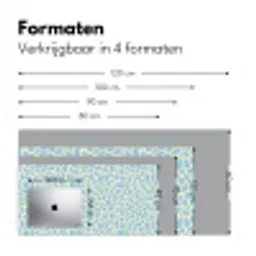Giraf - Modern - Blauw Muismat XXL klein 681 -sfeer5