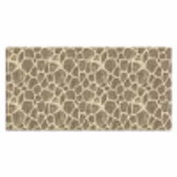 Giraf - Patroon - Beige - Bruin Muismat XXL klein 681 -3d_leeg
