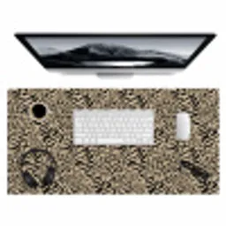Giraf - Zebra - Motief - Bruin Muismat XXL klein 681 -3d