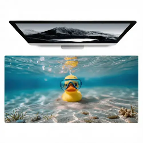 Duikbril - Eend - Water Muismat XXL klein -zzz3d