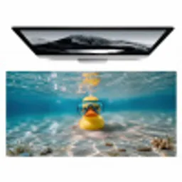 Duikbril - Eend - Water Muismat XXL klein -zzz3d