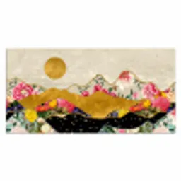 Goud - Bloemen - Print - Abstract - Landschap - Patronen Muismat XXL klein -3d_leeg