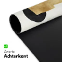 Goud - Rechthoeken - Cirkels - Abstract Muismat XXL klein -sfeer2