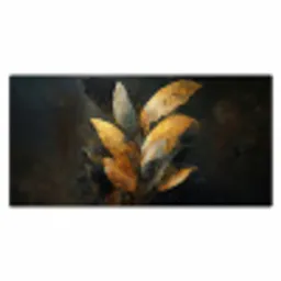 Gouden Bladcompositie – Botanische Luxe Muismat XXL klein -3d_leeg