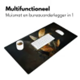 Gouden Bladcompositie – Botanische Luxe Muismat XXL klein -sfeer4
