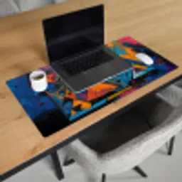 Graffiti - Kleuren - Oog - Kunst Muismat XXL klein -sfeer1