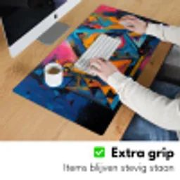 Graffiti - Kleuren - Oog - Kunst Muismat XXL klein -sfeer3