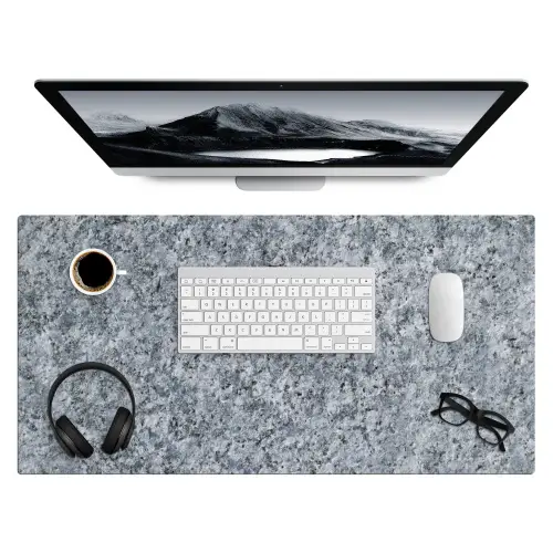 graniet-steen-patroon-design-grijs Muismat XXL klein -3d