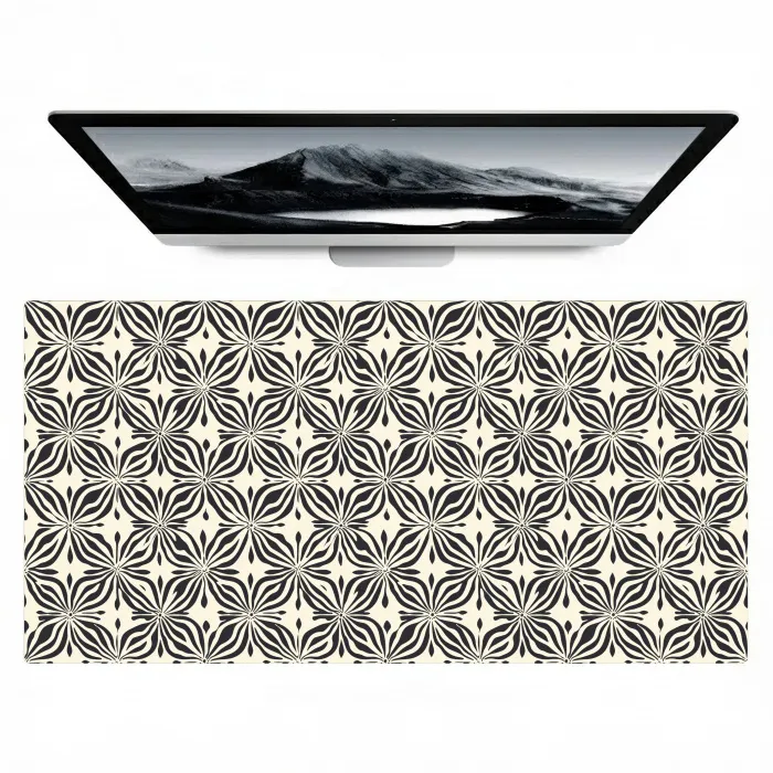 Grafisch - Patroon - Zwart Muismat XXL klein 681 -zzz3d