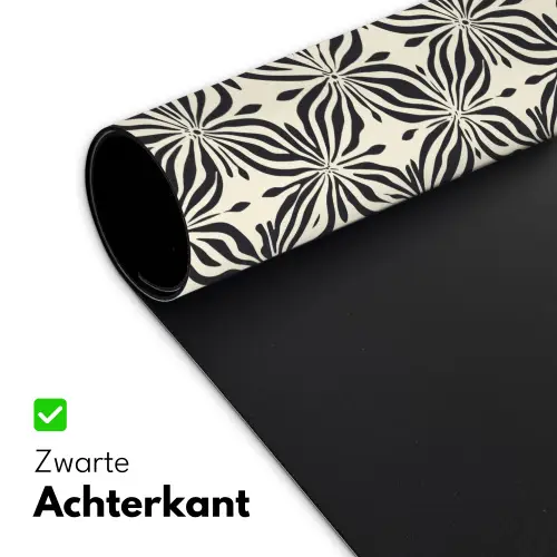 Grafisch - Patroon - Zwart Muismat XXL klein 681 -sfeer2