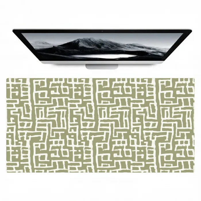 Grafisch - Patroon - Groen Muismat XXL klein 681 -zzz3d