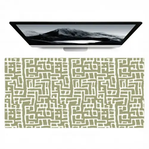 Grafisch - Patroon - Groen Muismat XXL klein 681 -zzz3d