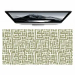 Grafisch - Patroon - Groen Muismat XXL klein 681 -zzz3d