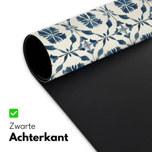 Grafisch - Tegel - Blauw Muismat XXL klein 681 -sfeer2