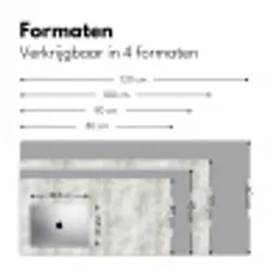 Grijs - Beton - Verweerd Muismat XXL klein 681 -sfeer5
