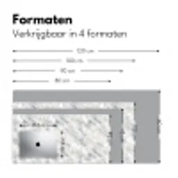 Grijs - Marmer - Gedetailleerd Muismat XXL klein 681 -sfeer5