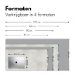 Grijs - Marmer - Aders Muismat XXL klein 681 -sfeer5