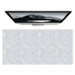 Grijs - Terrazzo-effect - Beton Muismat XXL klein 681 -zzz3d