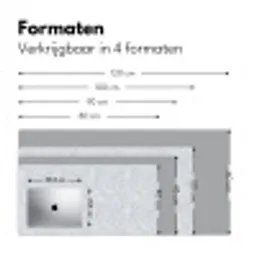 Grijs - Terrazzo-effect - Beton Muismat XXL klein 681 -sfeer5