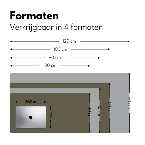 Grijs - Warm - Herfst Muismat XXL klein -sfeer5