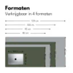 Groen - Effen kleur - Olijfgroen Muismat XXL klein -sfeer5