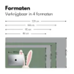 Hazen - Oren - Roze Muismat XXL klein -sfeer5
