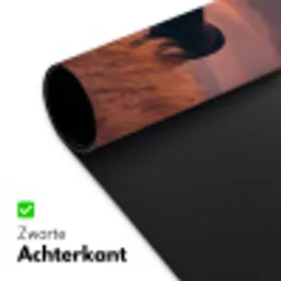Paard - Wolken - Open veld Muismat XXL klein -sfeer2
