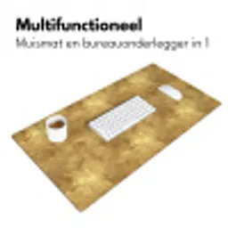 Industrieel - Textuur - Goud Muismat XXL klein 681 -sfeer4