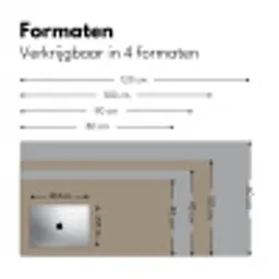 Interieur - Kleuren - Beige Muismat XXL klein -sfeer5