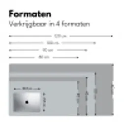 Interieur - Grijs - Licht Muismat XXL klein -sfeer5