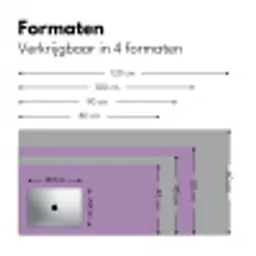 Interieur - Paars - Kleuren - Paarse - Kleur - Effen Muismat XXL klein -sfeer5