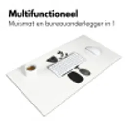 Japandi - Zwart - Abstract Muismat XXL klein -sfeer4