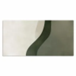 Japandi - Groen - Abstract - Modern Muismat XXL klein -3d_leeg