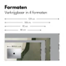 Japandi - Groen - Abstract - Modern Muismat XXL klein -sfeer5