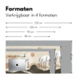 Japandi - Landschap - Beige Muismat XXL klein -sfeer5