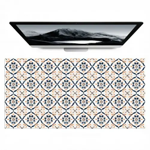 Bladvorm - Patroon - Kleurrijk Muismat XXL klein 681 -zzz3d