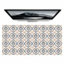 Bladvorm - Patroon - Kleurrijk Muismat XXL klein 681 -zzz3d