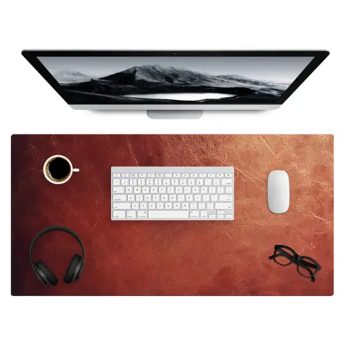 leer-lederlook-bruin-licht Muismat XXL klein -3d