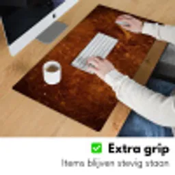leer-lederlook-bruin-oranje Muismat XXL klein -sfeer3