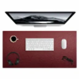 leer-lederlook-rood-licht Muismat XXL klein -3d