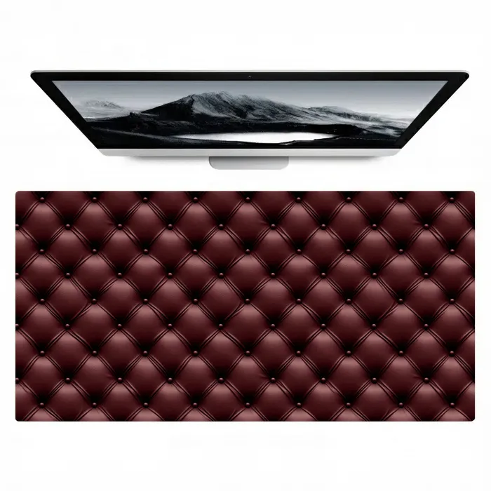 Leer - Patroon - Bordeaux Muismat XXL klein 681 -zzz3d