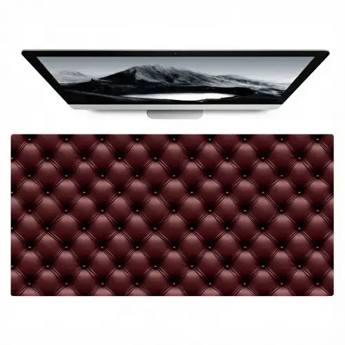 Leer - Patroon - Bordeaux Muismat XXL klein 681 -zzz3d