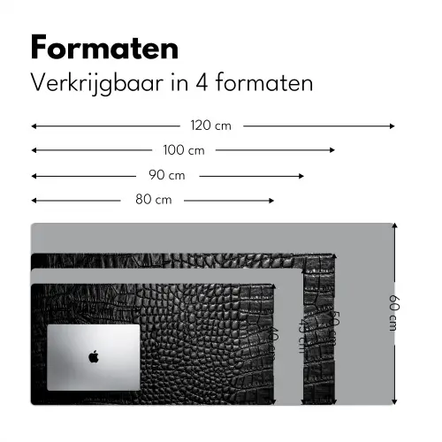 leer-structuur-zwart-grijs Muismat XXL klein -sfeer5