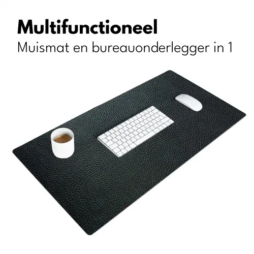 leer-structuur-zwart-groen-licht Muismat XXL klein -sfeer4