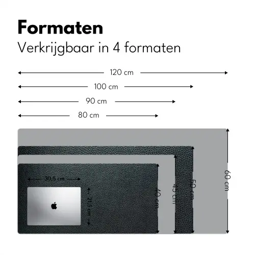 leer-structuur-zwart-groen-licht Muismat XXL klein -sfeer5