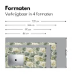 Bladeren - Botanisch - Groen Muismat XXL klein 681 -sfeer5