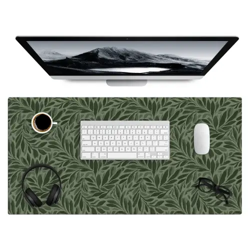 Bladeren - Organisch - Groen Muismat XXL klein 681 -3d